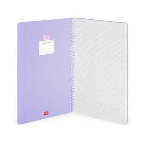 Blocco Spiralato a Righe - Spiral Notebook - Maxi - Teddy Bear - 2