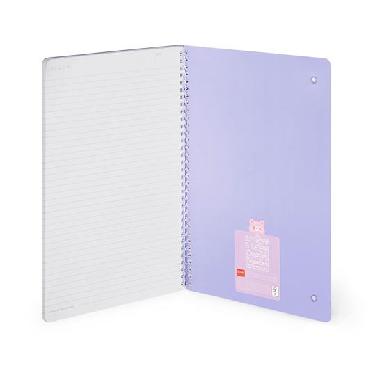 Blocco Spiralato a Righe - Spiral Notebook - Maxi - Teddy Bear - 3