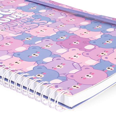 Blocco Spiralato a Righe - Spiral Notebook - Maxi - Teddy Bear - 4