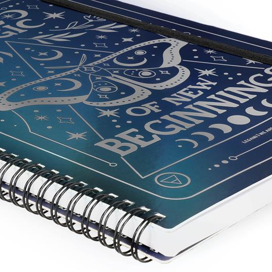 Blocco Spiralato a Righe - Spiral Notebook - Maxi - Moth - 4