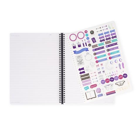 Blocco Spiralato a Righe - Spiral Notebook - Maxi - Moth - 6