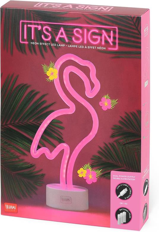 It'S A Sign - Neon Effect Led Lamp - Flamingo - 3