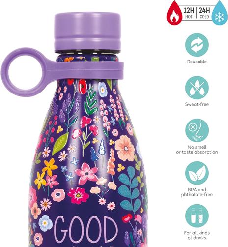 Hot & Cold - Vacuum Bottle - Flowers - 800 Ml - 2