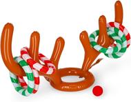 Gioco gonfiabile da lancio con anelli. Copricapo con corna da renna gonfiabile - Legami Oh My Deer - Reindeer