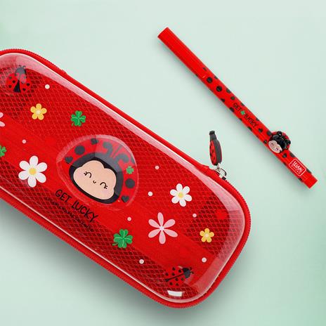 Astuccio 2-in-1 in Silicone Ladybug 'Get Lucky' Legami - 8