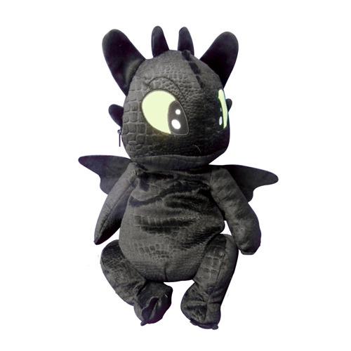 Dragontrainer Sdentato Zaino In Peluche 23X12X45 Cm