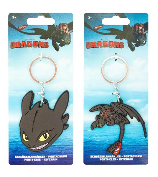 Dragons. Portachiavi In Vinile 7,5X0,5X17,5 Cm