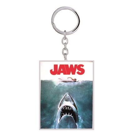 Jaws Portachiavi 2D In Metallo Su Backercard 7,5X0,5X17,5 Cm