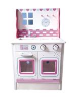 Cucina mia rosa e bianca in legno
