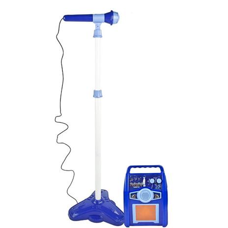 Chitarra Elettrica Microfono Cassa Amplificatore MP3 Giocattolo Bambini Blu - 3