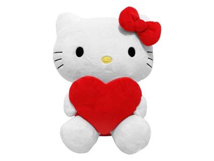 Sanrio Peluche Figura Hello Kitty Heart 14 Cm Joy Toy (it)