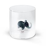 Wd Lifestyle Bicchiere Da Acqua Elefante In Vetro Soffiato Accessori Decorazione Tavola