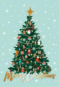 Biglietto auguri Natale Legami, Xmas Tree, Greeting Cards - 11,50 x 17 cm