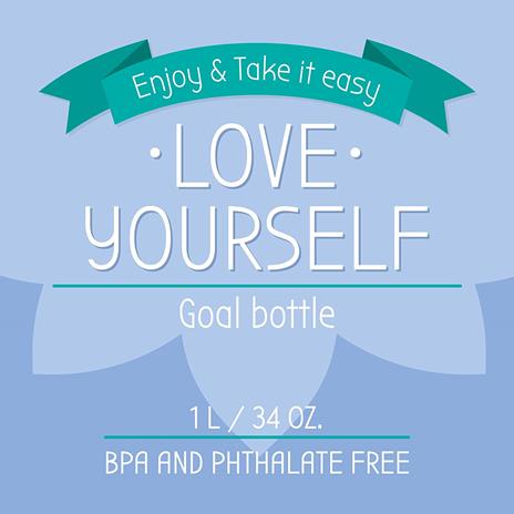 Bottiglia Goals Bottle, Love Yourself - 6