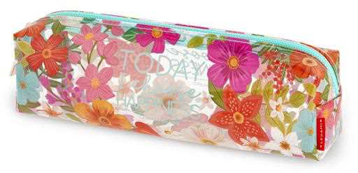 Cartoleria Astuccio Transparent Pencil Case - Flowers Legami