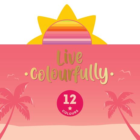 Live Colourfully - Set di 12 matite colorate - Sunset Palette - 5