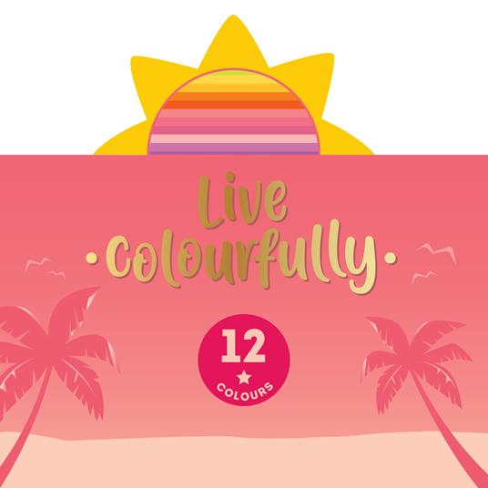 Live Colourfully - Set di 12 matite colorate - Sunset Palette - 5