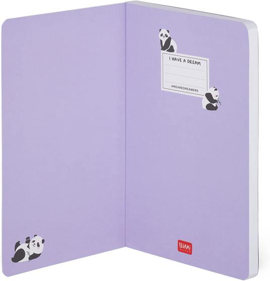 Photo Notebook, Medium Lined  - Panda - 2