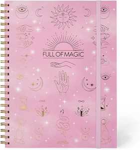 Cartoleria Legami - Quaderno Spiralato Maxi, A4, 204 Pagine staccabili, Elastico di chiusura, Taschina finale Legami