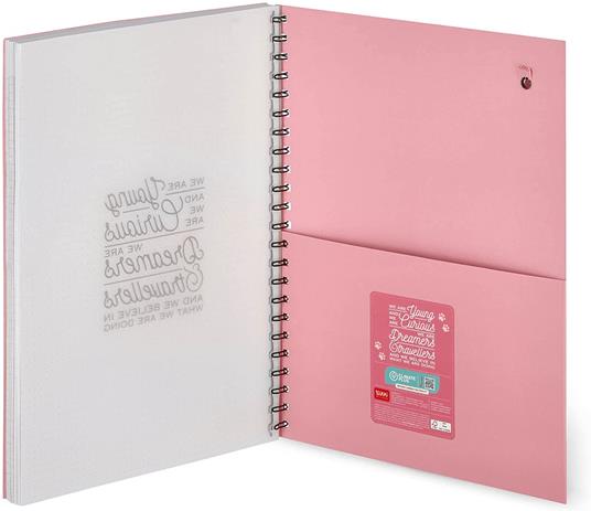 Legami - Quaderno Spiralato Maxi, A4, 204 Pagine staccabili, Elastico di chiusura, Taschina finale - 5