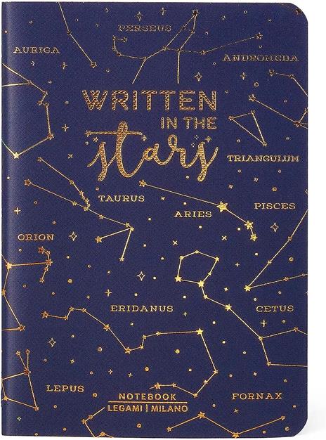 Legami - Quaderno A Righe Small, A6, 80 Pagine, in Carta certificata FSC®, Carta 100 g/m², 9x13,5 cm, Tema Stars