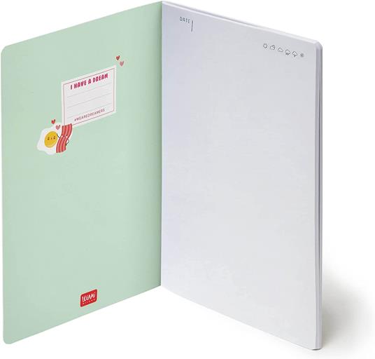 Legami - Quaderno Bianco Medium, A5, 80 Pagine, in Carta certificata FSC®, Carta 100 g/m², 14,2x21 cm, Tema Kitty - 6
