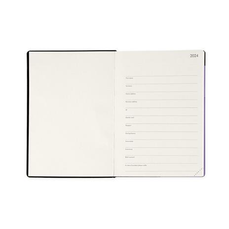 Agenda Settimanale LEUCHTTURM1917 Medium (A5) 2026 – Copertina Morbida Deep Sea – 12 Mesi In Tedesco