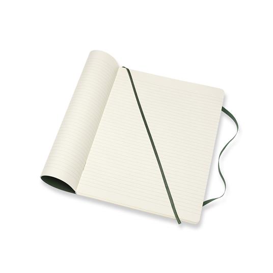 Taccuino Moleskine XL a righe copertina morbida verde. Myrtle Green - 3