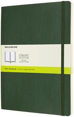 Taccuino Moleskine XL a pagine bianche copertina morbida verde. Myrtle Green