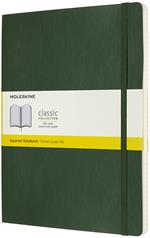Taccuino Moleskine XL a quadretti copertina morbida verde. Myrtle Green