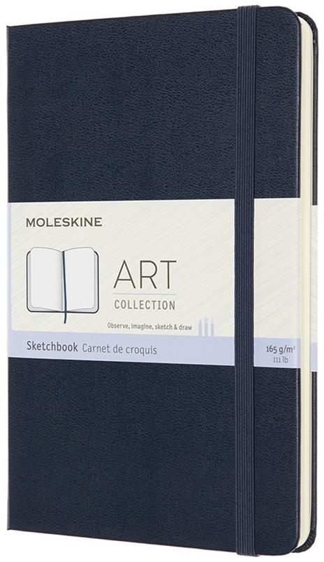 Album per schizzi Art Sketchbook Moleskine medium copertina rigida blu. Sapphire Blue