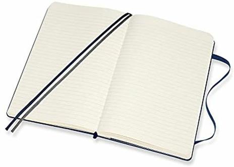 Taccuino Moleskine Expanded Large a righe copertina rigida. Blu - 4