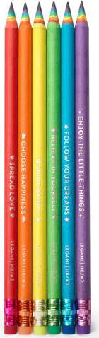 Set di Matite Legami - "Happiness For Every Day - 6 Matite HB Graphite Pencils"