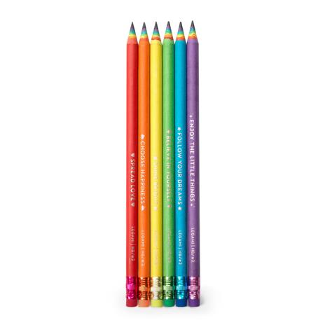 Set di Matite Legami - "Happiness For Every Day - 6 Matite HB Graphite Pencils"