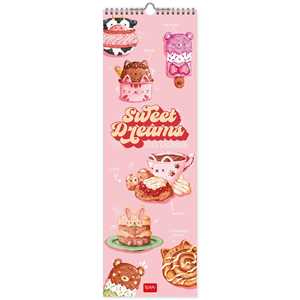 Cartoleria Calendario Legami 2023, carta non patinata, Sweet Dreams - 16 x 49 cm Legami