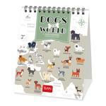 Calendario Legami 2023, carta non patinata, Dogs Of The World - 12 x 14,5 cm