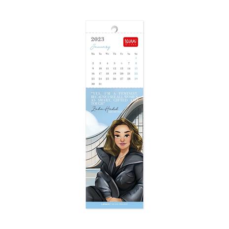 Calendario segnalibro Legami 2023, Inspiring Women - 5.5 x 18 cm - 3