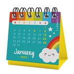 Micro calendario Legami 2023, Rainbow - 5,8 x 5,3 cm