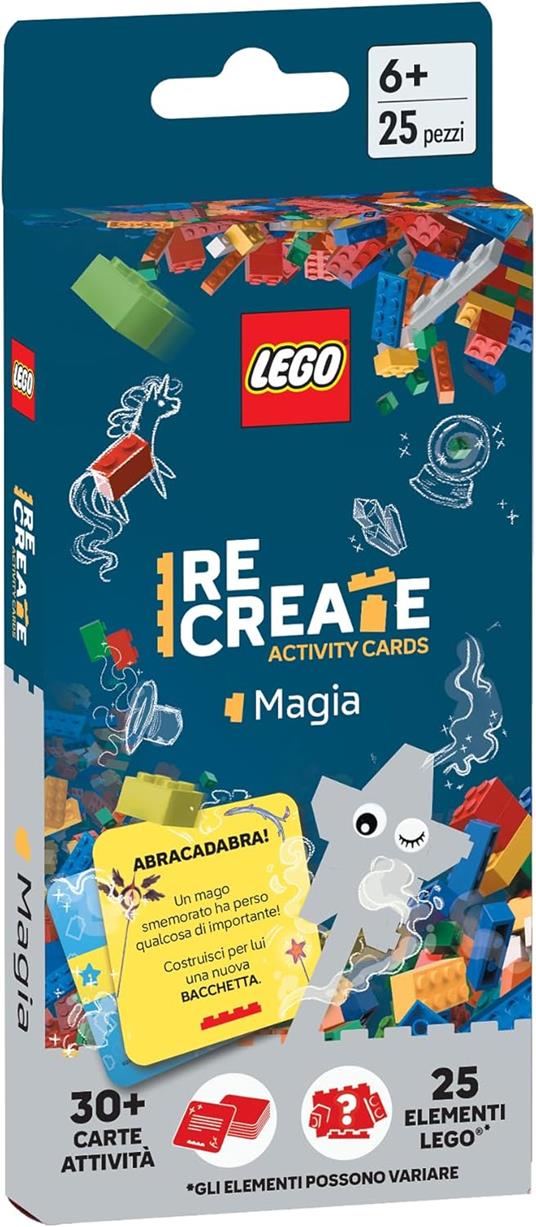 Lego ReCreate Activity Cards - Magia, Gioco di Società ufficiale LEGO - 15-30 min, 1-5 giocatori, da 6+ Anni