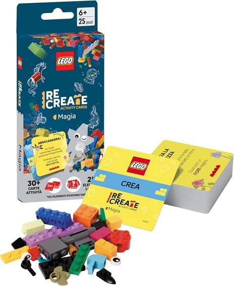 Lego ReCreate Activity Cards - Magia, Gioco di Società ufficiale LEGO - 15-30 min, 1-5 giocatori, da 6+ Anni - 4