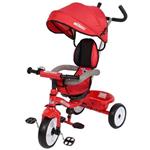 Triciclo No Rosso Con Sedile Girevole A 360°, Capottina E Protezione Clb/As2346