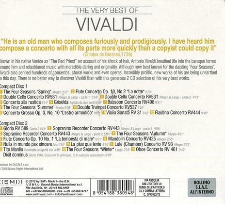 The Very Best Of - CD Audio di Antonio Vivaldi - 2