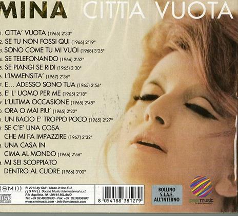 Città vuota - CD Audio di Mina - 2