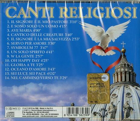 Canti religiosi - CD Audio - 2