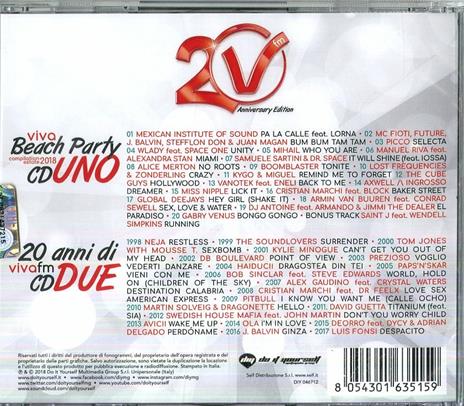 Viva Beach Party Compilation estate 2018 - CD Audio - 2