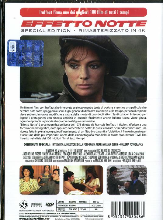 Effetto Notte. Special Edition. Rimasterizzato in 4K (DVD) di François Truffaut - DVD - 2