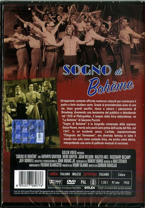 Sogno di Boheme (DVD) di Gordon Douglas - DVD - 2