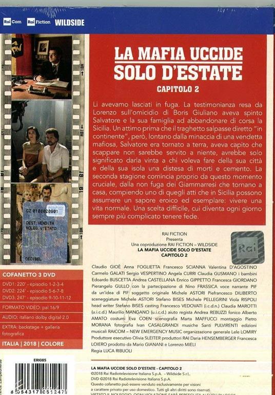 La Mafia uccide solo d'estate. Capitolo 2. Serie TV Rai (3 DVD) di Luca Ribuoli - DVD - 2