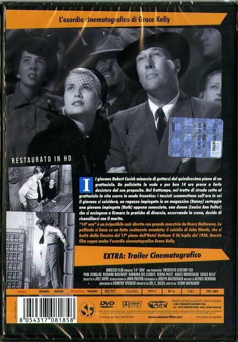 La Quattordicesima Ora. Restaurato In HD (DVD) di Henry Hathaway - DVD - 2