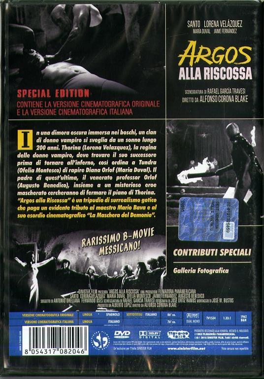Argos alla riscorssa (DVD) di Alfonso Corona Blake - DVD - 2